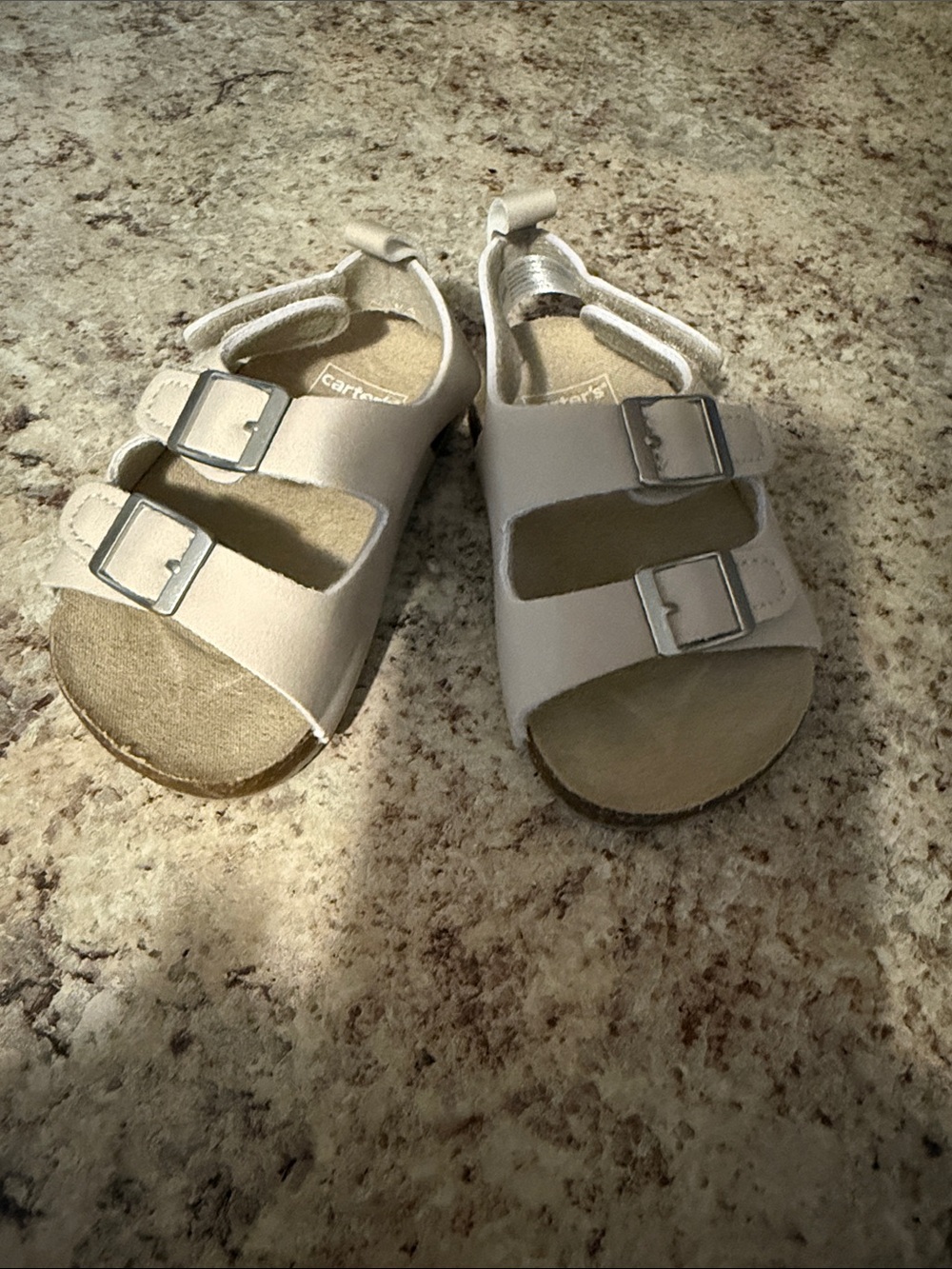 NWT Carter’s baby Neutral TanLeather Buckle Sandals